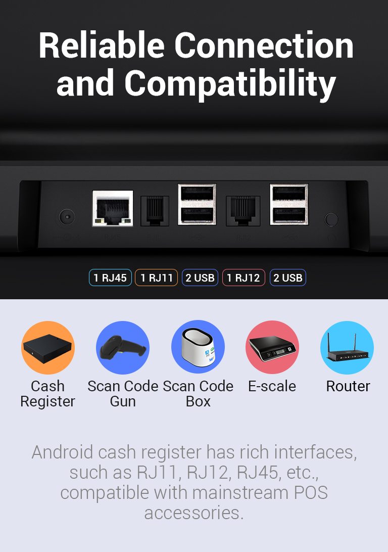 touch screen cash register machine